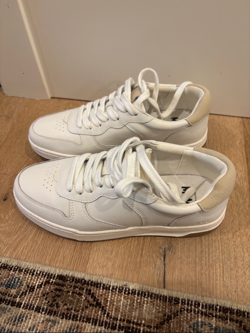 Madewell Women’s Court Leather Sneakers in White size 7.5
